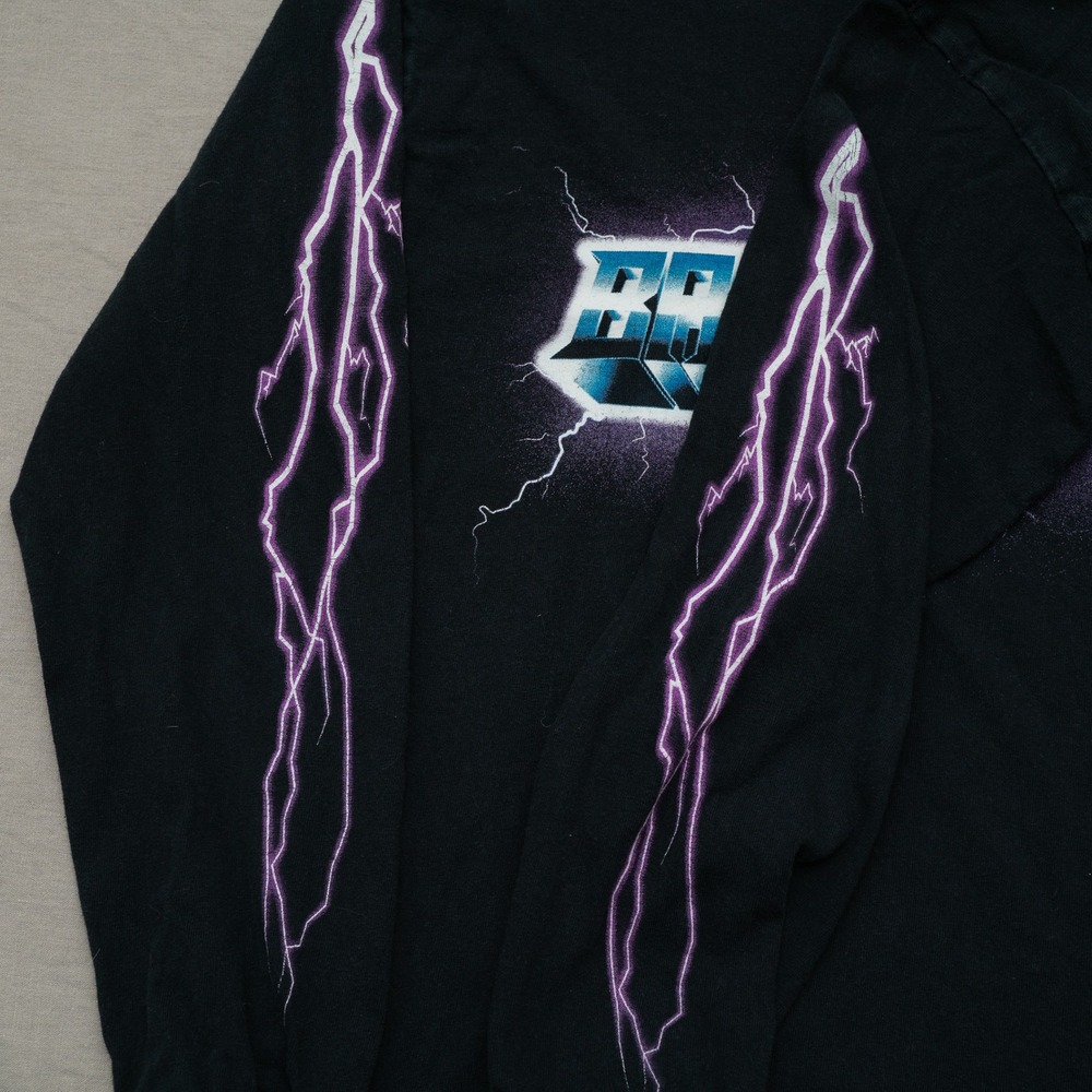 Bad Bunny X100pre Tour Black Graphic Long Sleeve Print Lighting 2019 Medium - Picture 3 of 7